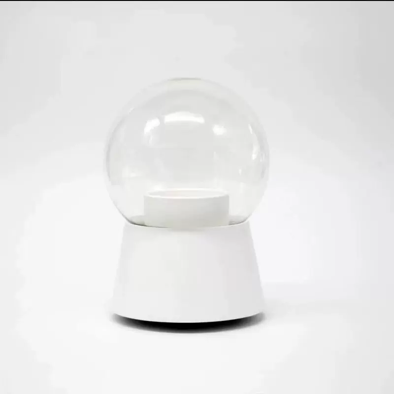 永生花旋转音乐八音盒水晶球礼盒情人节礼物DIY玻璃罩摆件花器