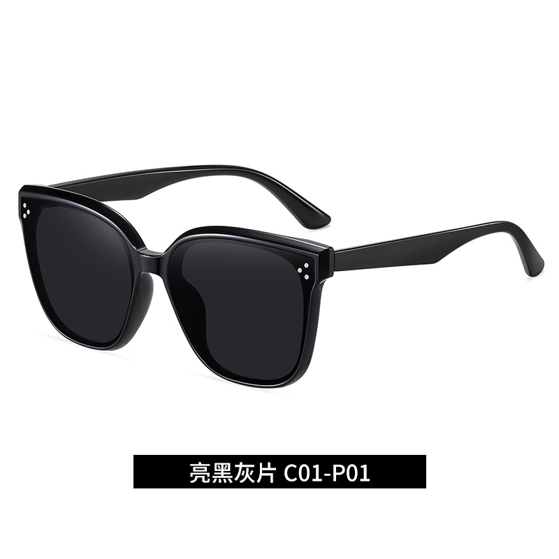 2021 nuevas gafas de sol mujeres tr90 gafas de sol de moda hombres 6305 gafas de Marco grande de nylon en stock al por mayor