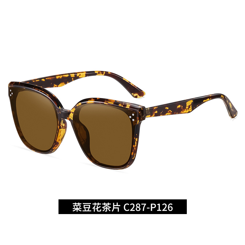 2021 nuevas gafas de sol mujeres tr90 gafas de sol de moda hombres 6305 gafas de Marco grande de nylon en stock al por mayor