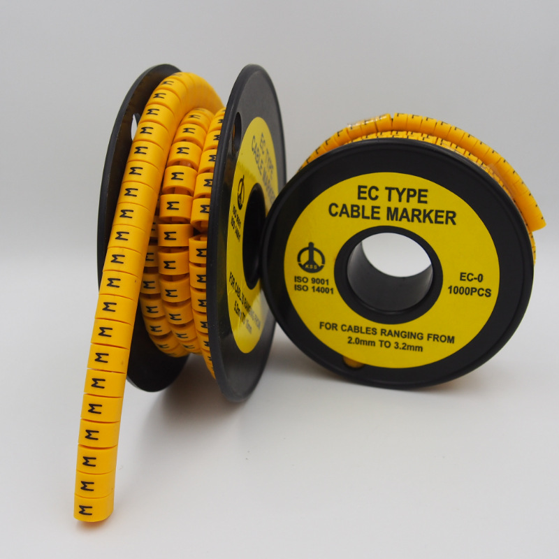 KSS 台湾OC-1-2 凯士士OC型配线标志1000个/卷 PVC号码字母符号管