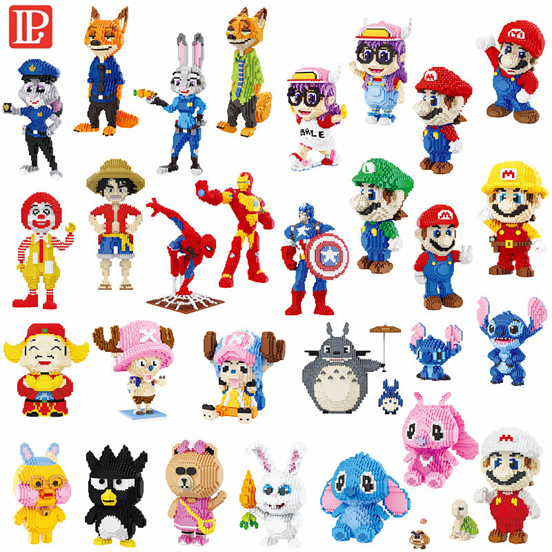 Miniature particle toy Creative Assembly toy building blocks 200501-200561 animal hero cartoon series