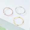 Fashionable trend ring, jewelry, Japanese and Korean, city style, silver 925 sample, simple and elegant design