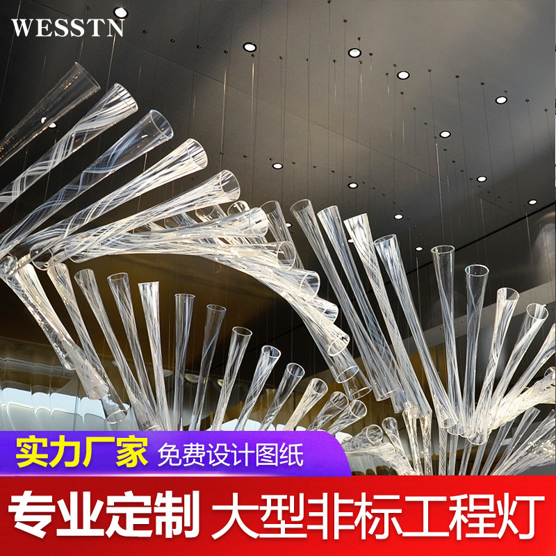 Glass Fruit Plate New Rotating European Style Creative Fruit Basket Ktv Hotel Home Fashion Chandelier
