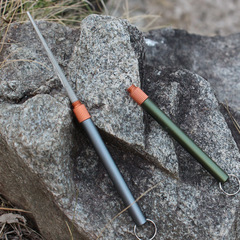 Blue Light Mini Convenient Knife Sharpener, Stainless Steel Diamond Sand Coating, Wear-Resistant Fishing Hook Sharpening Tool Wholesale