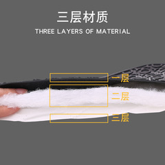 Silicone two-finger insulated double-layer gloves, curved thickened splicing microwave oven oven baking gloves