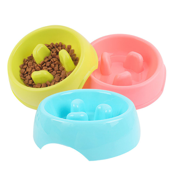 Pet supplies Pet dog bowl Slow food anti -babble pet triangle bowl…