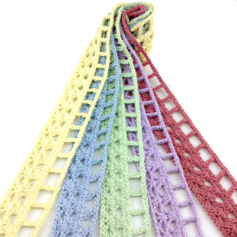 Simple geometric figure Plaid hollow imitation crochet embroidery lace clothing shoes hat home textile DIY accessories lace