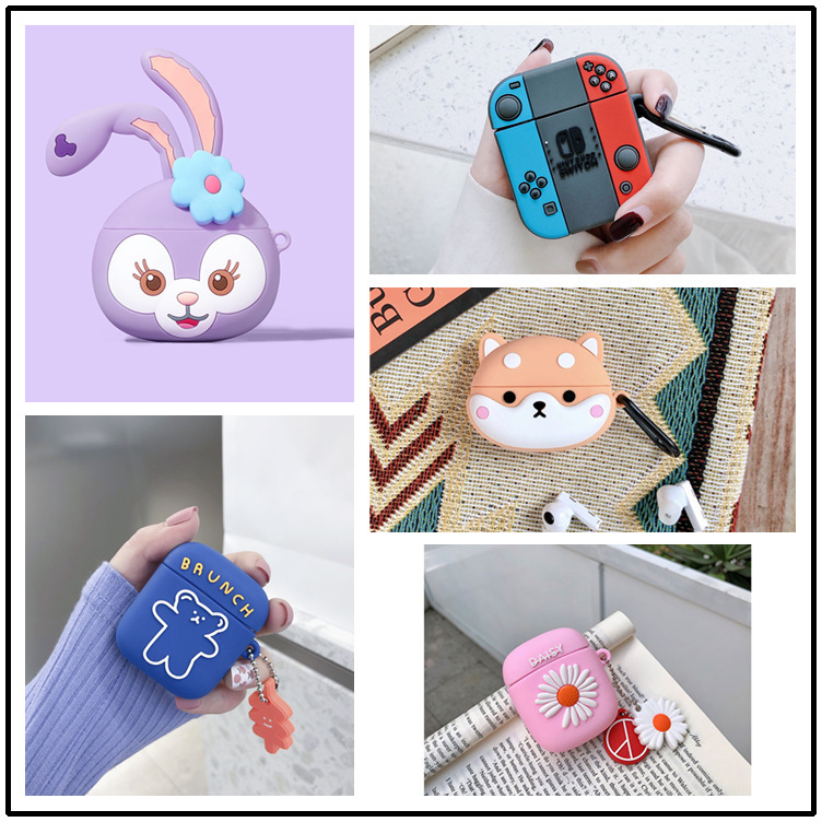 Suitable for walkers lollipods earphone case silicone cartoon earphone case cartoon Bluetooth earphone case