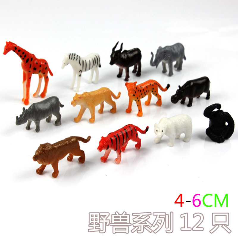 Juguete para niños modelo animal simulación animal salvaje dinosaurio marino conjunto completo juguete pegamento suave traje mundo animal