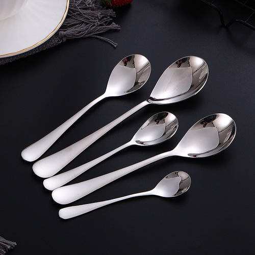 304 stainless steel tableware 1010 hotel western food thickened steak knife, fork and spoon home dining knife spoon fork wholesale