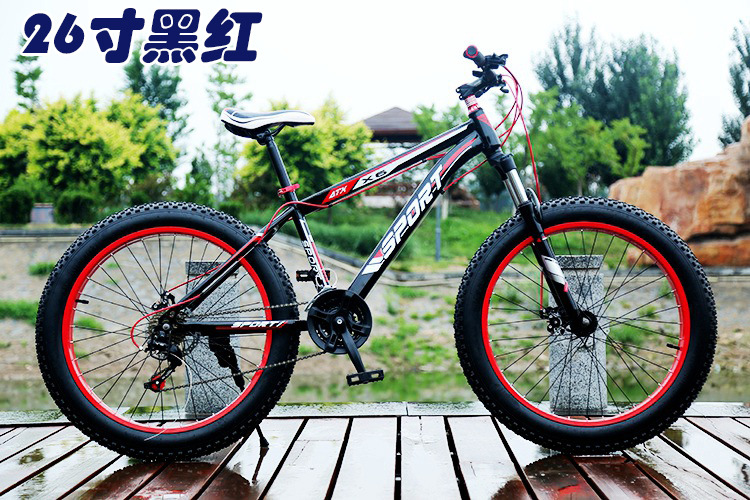 Velocidad directa de fábrica fuera de la carretera playa moto de nieve 4,0 neumático de grasa bicicleta de montaña hombre y mujer estudiante bicicleta