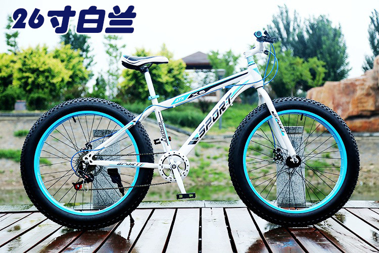 Velocidad directa de fábrica fuera de la carretera playa moto de nieve 4,0 neumático de grasa bicicleta de montaña hombre y mujer estudiante bicicleta