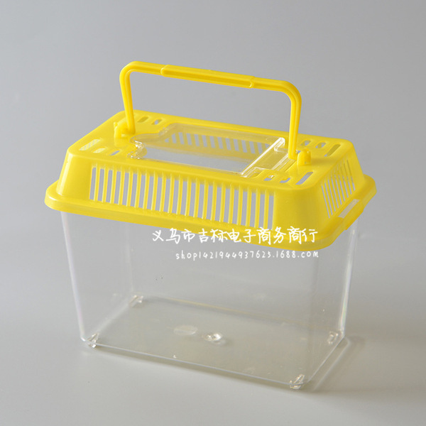 transparent plastic small aquarium