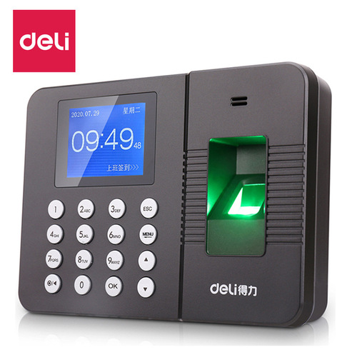 Deli 3960S attendance machine work clock punch fingerprint recognition sign-in machine free installation software fingerprint machine wholesale