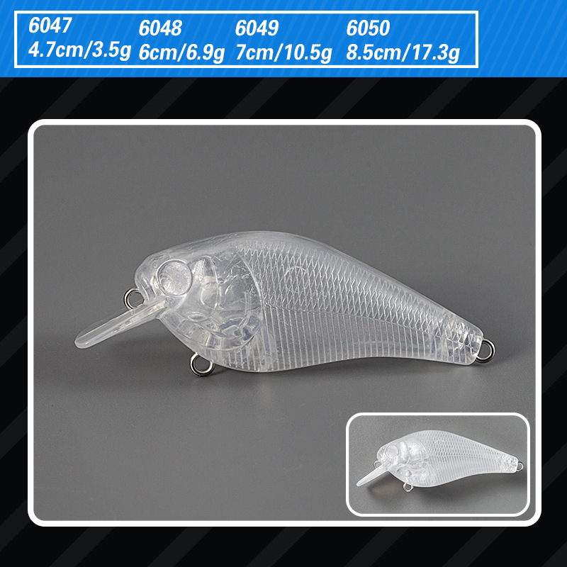 Factory fishing gear wholesale Luya bait bidding bionic bidding soft bait fake bait without paint embryo hard bait body 3