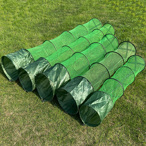 Stainless steel fishing nylon net steel prong stainless steel fish net protective fishing rod durable protective net fishing net fabric coated small fish