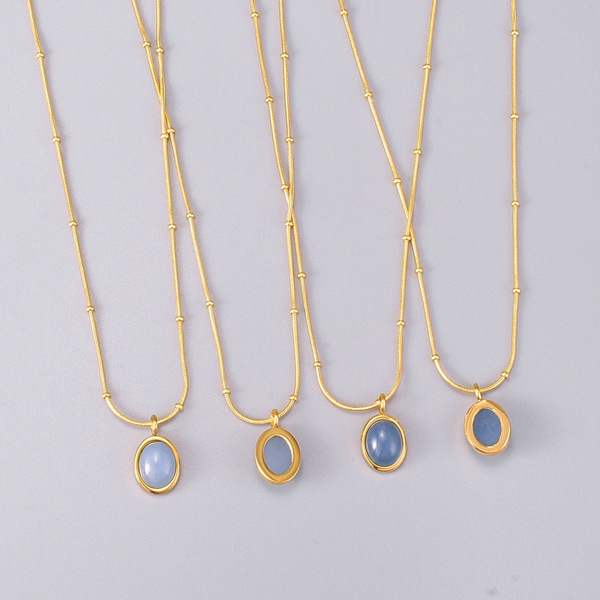 Blue sapphire necklace
