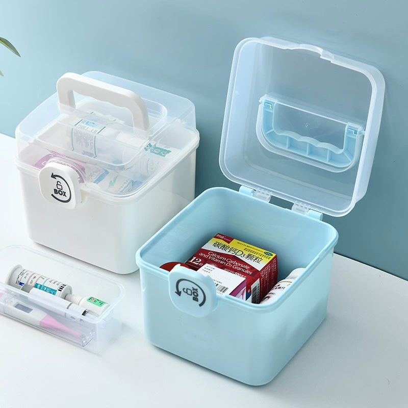 Ф pharmaceutical box household medicine storage box Children's medical box family installation large -capacity portable pharmaceutical box