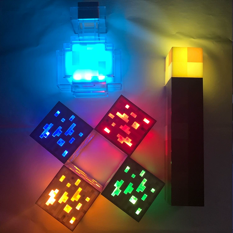 LED мир светильник факел надпись перманентный цвет меняется бутылка оружие пиксель ветер детская модель