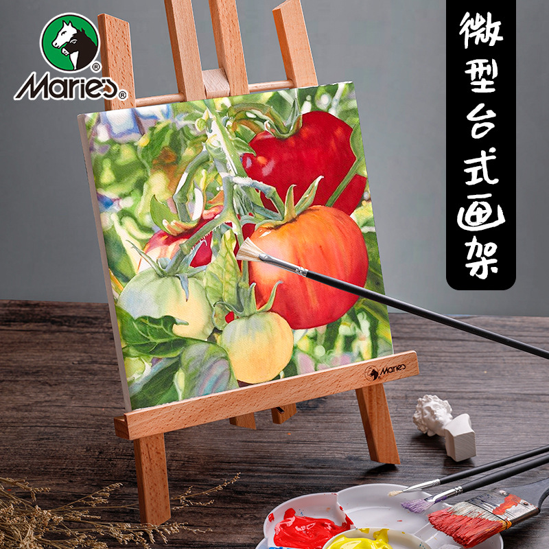 Marley Desktop Easel Sketching Wooden Oil Easel Beginner Folding Multi-Functional Small Easel Wholesale