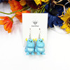 Cute monster, asymmetrical earrings, new collection, big eyes, silver 925 sample