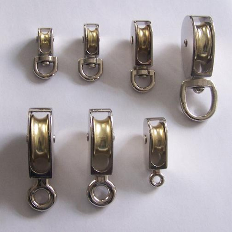 供应锌合金旋转单滑轮起重大棚万向滑轮质量好规格齐全