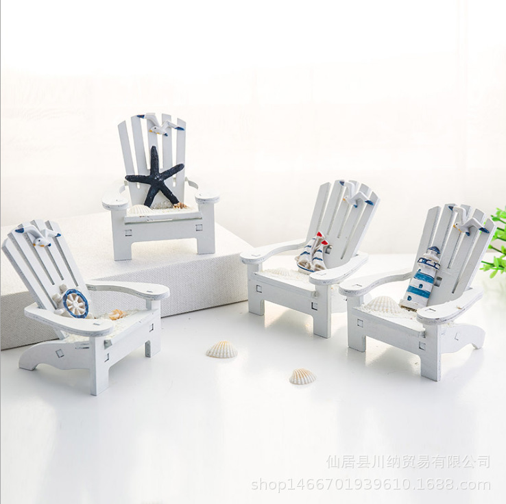 Mediterranean Solid Wood Beach Chair Decoration Creative Cute Home Decoration Desktop Decoration Photography Props Craft Gifts Mediterranean Solid Wood Beach Chair Decoration Creative Cute Home Decoration Desktop Decoration Photography Props Craft Gifts