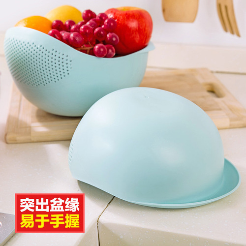 Rice washing machine, rice washing sieve, drain basket, kitchen supplies, household multi-functional thickened rice washing basin, plastic vegetable washing, fruit and vegetable basket