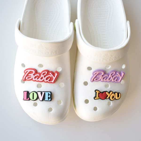 cartoon Crocs-style slippers