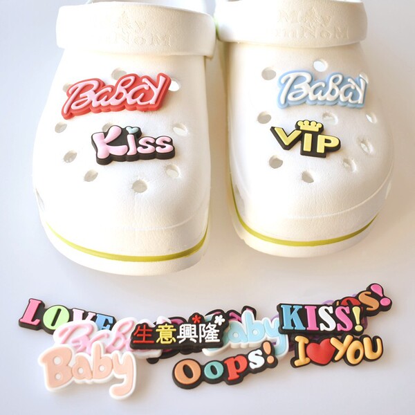 cartoon Crocs-style slippers