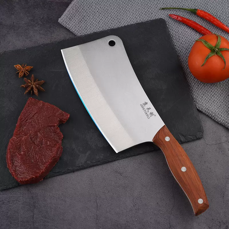 厂家现货厨房中式砍骨刀加厚菜刀家用不锈钢锋利剁骨刀木柄厨用刀