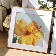 铝合金画框简约北欧字画卡纸装裱框边条挂墙广告海报窄边相框