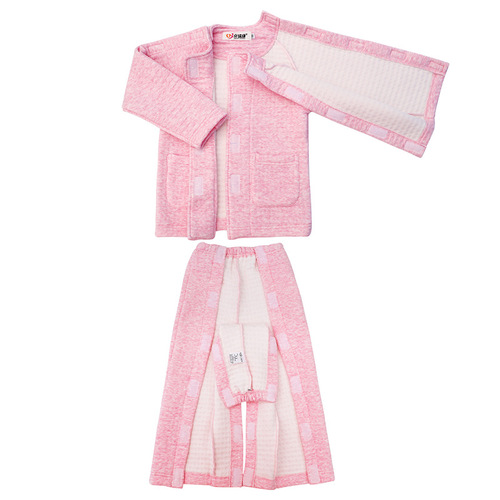 Children's fracture care clothing, hand and foot plasters, easy to put on and take off clothes, pajamas, children's hospital gown, fully open