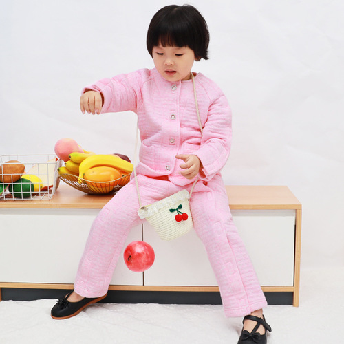 Children's fracture care clothing, hand and foot plasters, easy to put on and take off clothes, pajamas, children's hospital gown, fully open