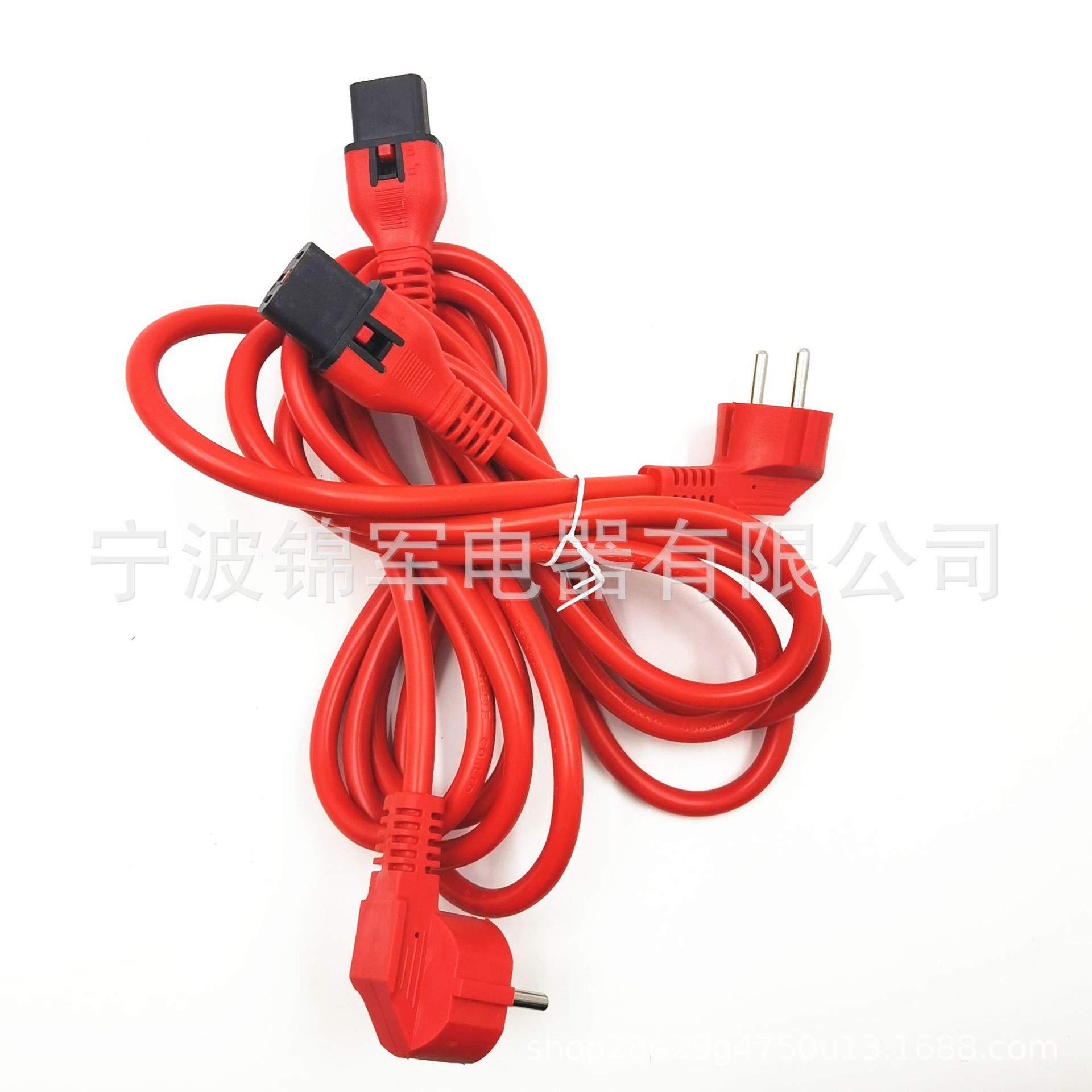 【供应】欧式插头电源线 欧规插头C13锁扣插头电源线欧标电源线