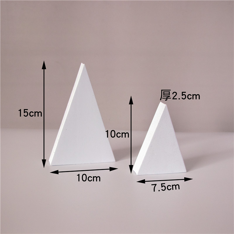 Cube fotografía apoyos trapezoidal geometría hueca fotografía decoración fotografía Fondo ins simple fotografía Decoración