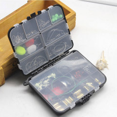 Black Rock Fishing Box, 128-Piece Set: Lure Fishing Gear, Hooks, Storage Case, and Accessories Kit Including Lead & Copper Sinkers