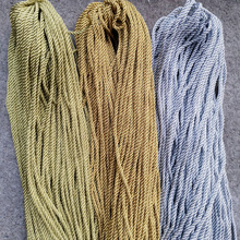 diy缠绕编织3mm4mm金丝三股绳金银圆绳5mm金色三股绳工艺装饰绳子