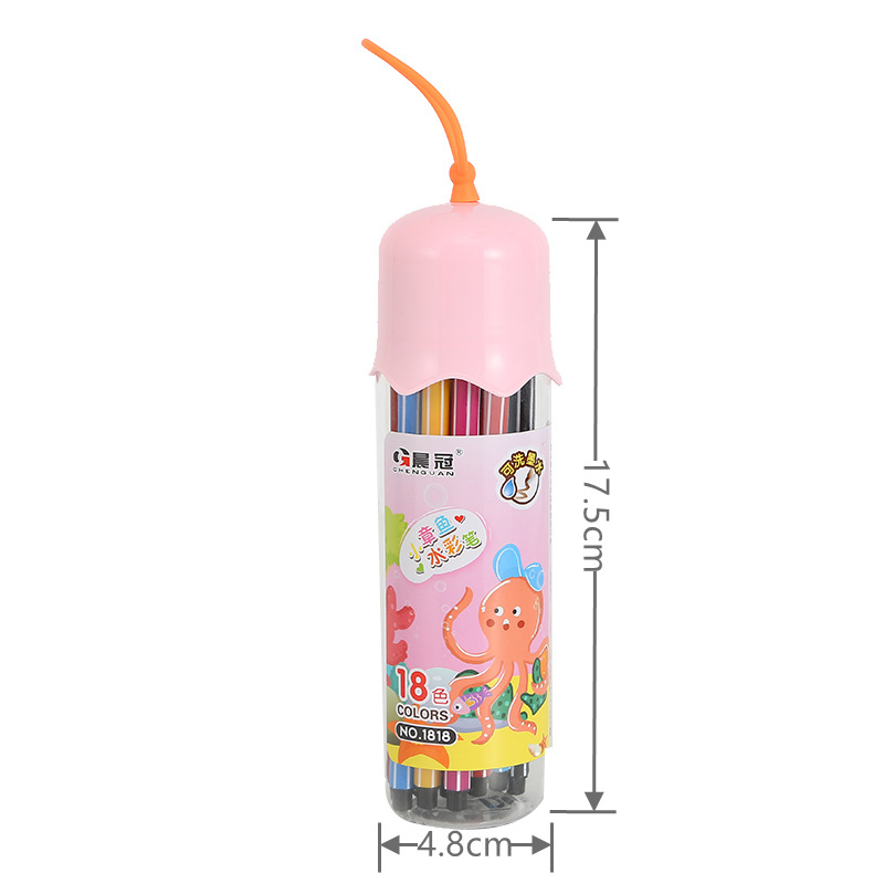 Fabricante de 12 Colores para niños suministros de arte creativo color pintura pincel papelería Premio color pluma acuarela pluma al por mayor