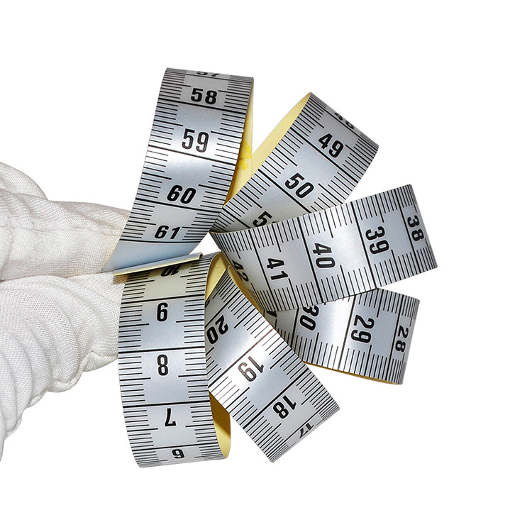 Wentai cinta en stock al por mayor de plata autoadhesivo pasta regla palo tabla regla adhesivo regla escala