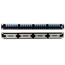 厂家网路通超五类非屏蔽RJ45光纤网络配线架24口 机柜配线架CAT5e