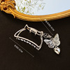 Big crab pin from pearl, hairgrip, elegant hair accessory for bath, shark, hairpins, South Korea, simple and elegant design