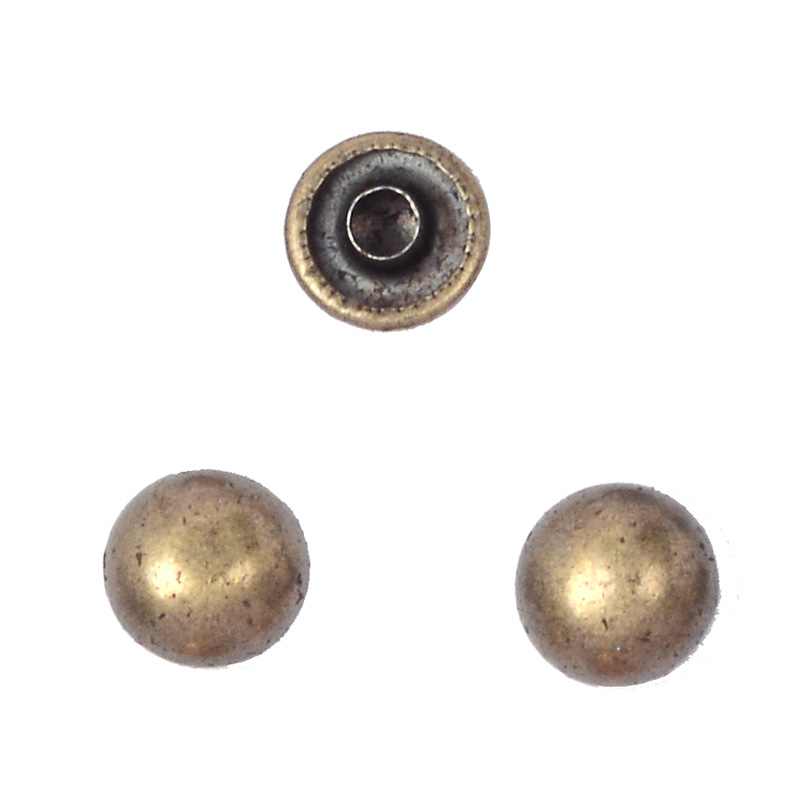 供应蘑菇面装饰扣 铆钉扣 纽扣扣子百搭外套圆形钮扣敲扣撞钉扣