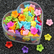 喇叭花儿童饰品 实色混彩亚克力珠饰品配件儿童DIY手工串珠塑料珠