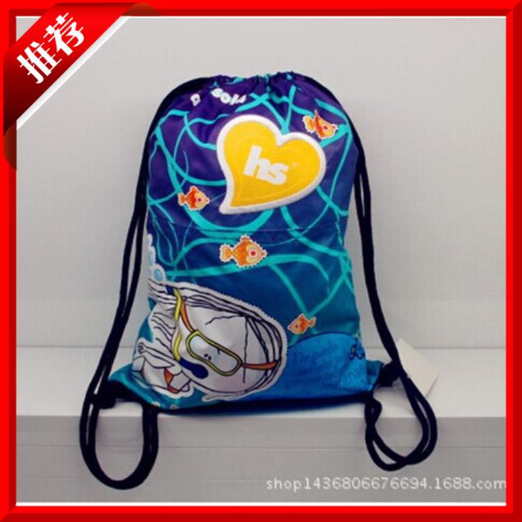 东莞尼龙束口收纳袋厂家供应双肩束口抽绳背袋  礼品包装袋