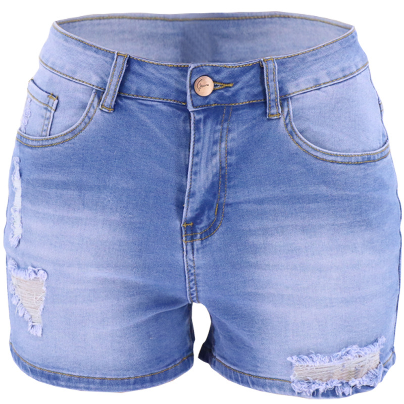 Jeans de mujer de moda urbana, estilo europeo y americano, lavados, desgastados y rotos, novedad de verano 2026, en stock.