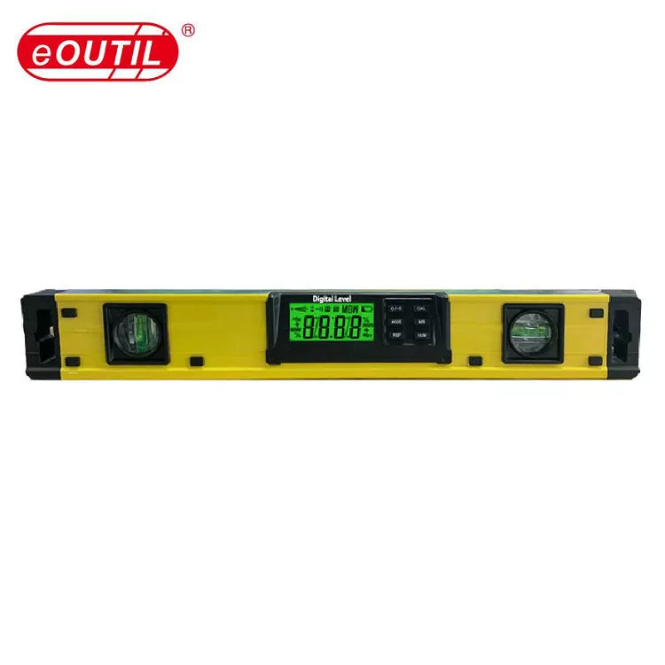 Цифровые дисплеи 45cm уровень линейка ЖК-дисплей алюминиевый сплав электронный цифровой дисплей уровень DL400 производителей