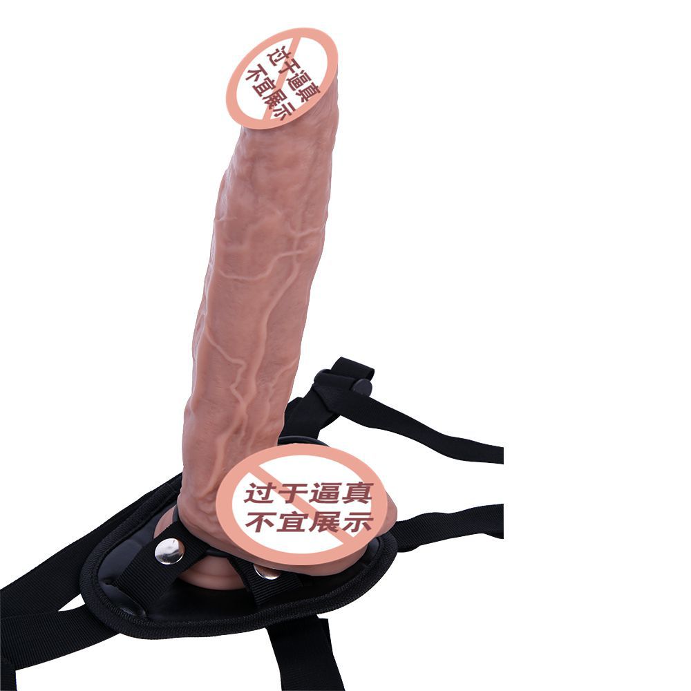 F200123黑色閃光三角豹紋穿戴怪獸多種穿戴皮褲液態硅膠仿真陽具