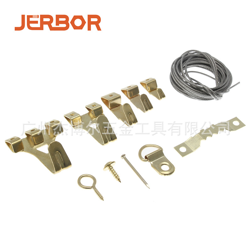 Marco DE FOTOS gancho 282 UNIDS en caja de Oro de estilo Europeo marco traceless clavo gancho de metal gancho de pared accesorios traje