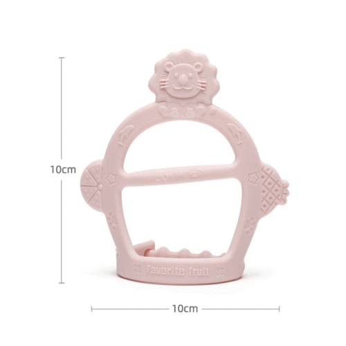 Baby Lion Hand Guard Teething Ring Teething Rod Finger Sucking Baby Anti-Sucking Device Food Grade Silicone